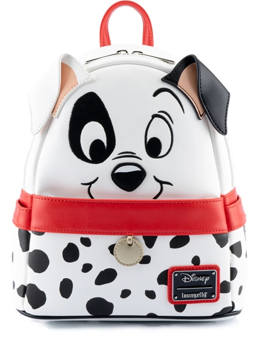 Loungefly 101 Dalmatians 70th Anniversary Mini Backpack - White, Black & Red
